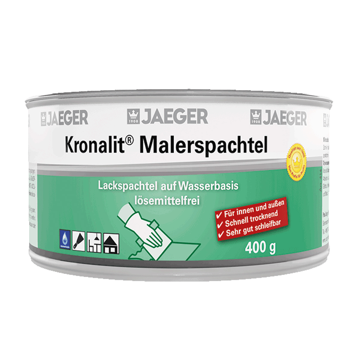 Jaeger Kronalit Malerspachtel 400 gr 4140000-049 Weiß